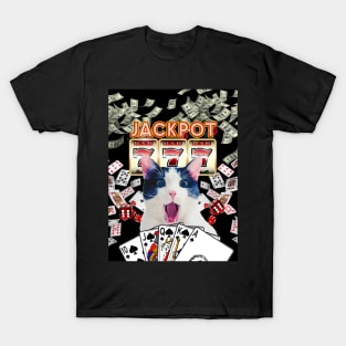 Jackpot Casino Cat T-Shirt